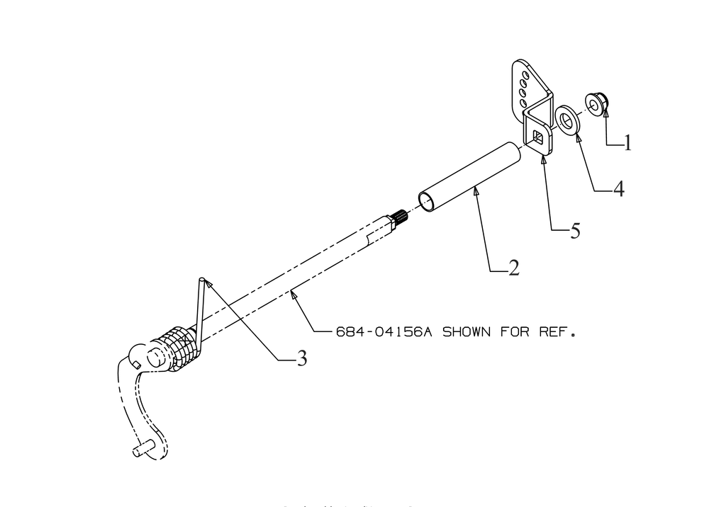 Shift Rod Diagram and Parts List for 2X24-INCH (31AM5CVR710)(2021) Cub Cadet Snow Blower
